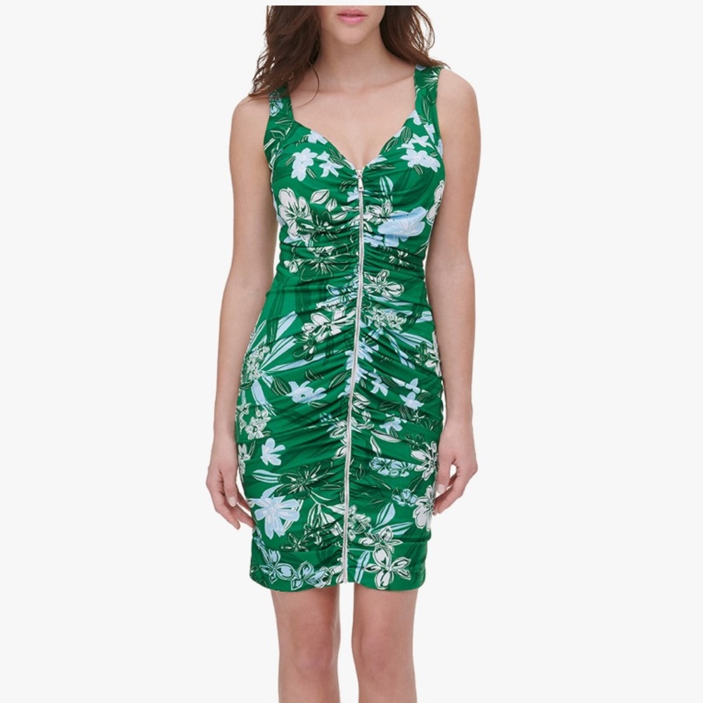 Guess Ladies Size 14 NWT Green Sleeveless Dress
